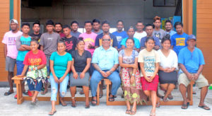 WAM Director Alson Kelen, center, with the new training group that started the six-month program April 22. Photo: Kelly Lorennij.