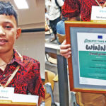 Yale “Jilo” Kramer with his second place honors certificate.