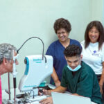 Canvasback Missions is donating this state of the art, portable eye diagnostic equipment to the Ministry of Health. Health Secretary Jack Niedenthal, left, said this new equipment is an “ideal way” to check the health of people’s eyes when diabetic screenings are conducted out in the community.