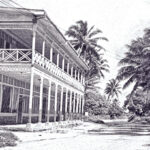 The MIECO Building in downtown Majuro in the late 1950s. Photo: Clarence E. Takeuchi.