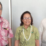 Marshall Islands Foreign Minister John Silk, President Hilda Heine and Jerry Velasquez, Director of the Green Climate Fund’s Division of Mitigation and Adaptation, met during the Forum meeting in Tuvalu in mid-August.