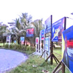 Campaign billboards have filled up the Alwal area of Rita, at the north end of the atoll. The national election is November 18. Photo: Hilary Hosia.
