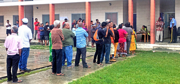 Turnout mixed in Majuro