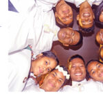 beye Jabro Private School graduates spent quality time at Linamakko's restaurant last Sunday following their blessing ceremony at the United Church of Christ. Clockwise from top: Jebsin Clement, Neiram Maudrik, Fred Harry, Tarose Morelik, Youmie Wonne, Clayton Lanwi, Elwina Anton, Nicka Tawoj, Leland Sailas and Pauline Riner. Photo: Hilary Hosia.