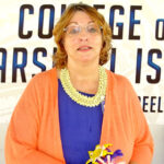 New College of the Marshall Islands President Dr. Irene Taafaki at her June 1 inauguration in Majuro. Photo: Wilmer Joel.