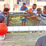 The newest fish aggregating device (FAD) was readied for deployment outside Majuro Atoll last week and installed in a location 1.2 miles offshore of the Ajeltake area last Friday.