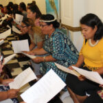 Part of the large group of participants at the June 13 launch of the Women Entrepreneurs Network at the Marshall Islands Resort.