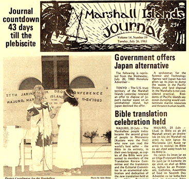 Bible now in Kajin Majol