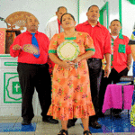 Rairok Protestant Church member sing during a service in this 2018 photo. Photo: Floyd K. Takeuchi/Waka Photos.