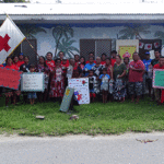Marshall Islands Red Cross Society staff joined with Laura residents last Saturday to celebrate World First Aid Day. Photo: Eve Burns.