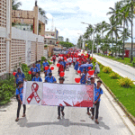 A parade on Amata Kabua Boulevard was a highlight of Monday’s drug-free RMI event. Photo: Eve Burns.
