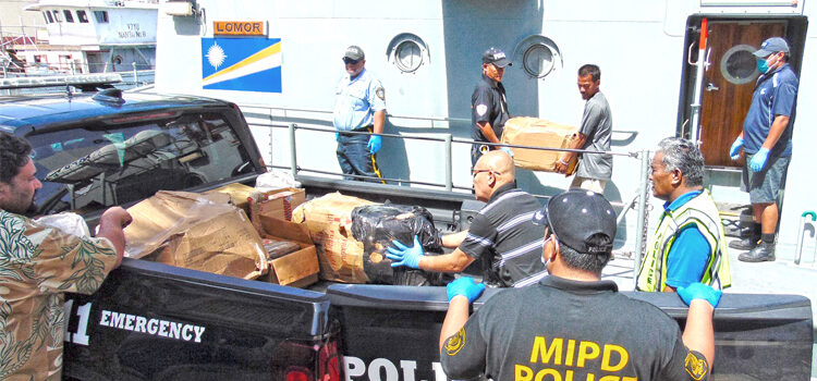 Cops burn $80m drug haul