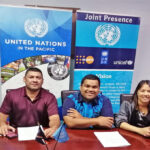 The first grant to support shoreline protection at Likiep Atoll was signed earlier this week by Likiep Atoll Mayor Nicholas deBrum and UNDP Global Environment Facility Small Grants Program National Coordinator Yoshiko Yamaguchi.