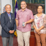 President David Kabua met with a delegation from the Chamber of Commerce last week.