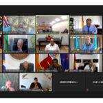 The February 3 virtual meeting of all heads of state in the Pacific Islands Forum that voted 9-8 to elect former Cook Islands Prime Minister Henry Puna the new secretary general of the Forum.