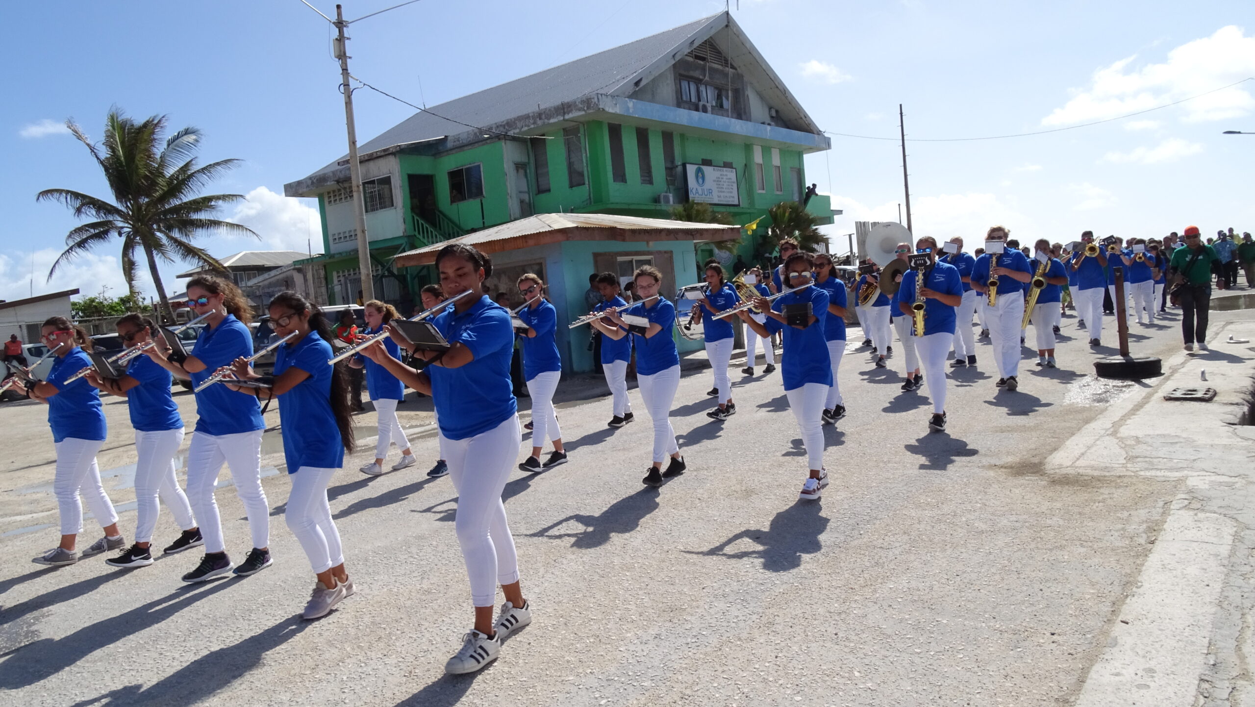 Kwajalein Day Kwaj HS marching band 2-9-21 EB DSC07047