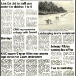 The Marshall Islands Yacht Club will be moved to the end of Rita. Groundbreaking has begun for a new building.