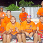 The victorious Jaluit team minutes after their incredible comeback that wiped a 21-point Enewetak lead to win the game. Photo: Bolden Elanzo Jr. 