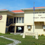 The courthouse in Majuro, where a hearing will be held April 28 into attempted murder charges against Kency Silk.