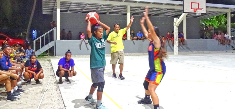 Kwajalein gals light up Laura gym