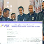 Jaluit High School Principal Keener Menanso and Jabor Elementary School Principal Tom Phillimon received letters last week from the Accrediting Commission for Schools of Western Association Schools Commission (ACS WASC) informing them that Jabor Elementary School (K-8) and Jaluit High School (9-12) are now “Fully Accredited by WASC.”