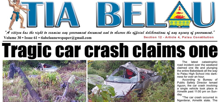 Robby dies in Palau crash