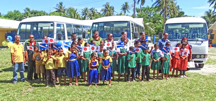 Japan-funded buses for Majuro