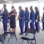 Tuna fishermen from purse seiners lined up at Delap Dock for their Covid vaccines the past two Fridays, as the Ministry of Health and Human Services continues its rollout of vaccines for fishermen. Photo: Wilmer Joel.