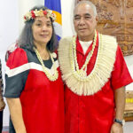 New Cabinet Minister Brenson Wase with his wife Antonia following the October 15 swearing in ceremony at the Cabinet. Photo: Giff Johnson.