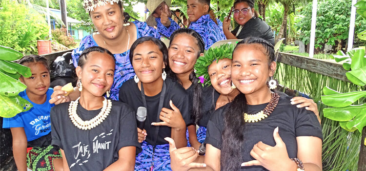 School floats delight Majuro
