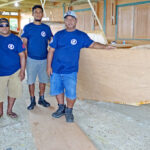 Low Carbon Sea Transport inside-lagoon boat building workshop.