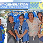 CMI President Dr. Irene Taafaki, left, joined with a number of the First Generation graduates and CMI staff at the recognition ceremony. Photo: Wilmer Joel.