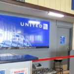 United Airlines staff were forced to vacate their main office at Amata Kabua International Airport this week due to safety concerns with the deteriorating office facility. It is located directly behind his check-in area at the airport. Photo: Eve Burns.