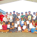 The big cast that has joined into to develop the National Nuclear Commission’s latests community initiative: “The Declassified File,” a drama that will be performed for March 1 Nuclear Victims Remembrance Day. Photo: Wilmer Joel.