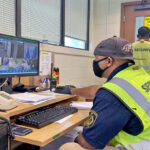Kwajalein Atoll Local Government police officers provide security at the Covid quarantine facility at the Kwaj Lodge at the US Army base at Kwajalein Atoll in this file photo from September 2011. Marshall Islands Covid prevention protocols require that all doctors, nurses and security personnel involved in quarantine live in with the repatriation group for the 14-day quarantine period to eliminate the possibility of spread to the community. Photo: Hilary Hosia.