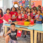 Did a McDonald’s-themed birthday party at Majuro Coop Schoo’s third grade class go over well? Just look at a these smiles. Parents of student Jerel “JJ” Anitok, Jr. (with the biggest smile next to the cake) organized the event last Friday for their now-nine-year-old son. Photo: Fumiko Wase Anitok.