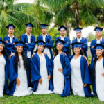 Majuro Baptist Christian Academy seniors got together for a photoshoot earlier this month in preparation for the May 20 graduation. Photo: Chewy Lin.