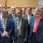 Speaker Kenneth Kedi, center, with Ambassador Joseph Yun and former US Ambassador to RMI Karen Stewart in the front with numerous US government officials following a meeting in Washington, DC last week. Photo: Langirik Mote.