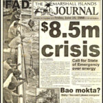 $8.5m crisis The RMI Disaster Committee on Monday approved a recommendation to Cabinet that it declare a national state of emergency