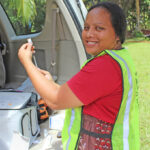 ublic Health nurse Shimiko Thomas was involved in house-to-house Covid vaccinations earlier this year. Public Health teams will begin rolling out vaccines for young children in July, following the US Food and Drug Administration and Centers for Disease Control approval of the vaccines. Photo: Eve Burns.