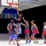The Lae women’s team rolled to a 59-30 win over Team Majuro in the opening round of the Ralik Ratak National Basketball Championships that started July 22 in Majuro. Photo: Hilary Hosia