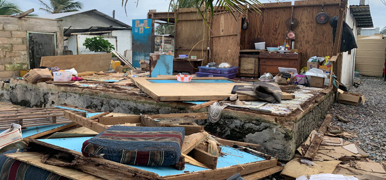 Wind destroys Jenrok home