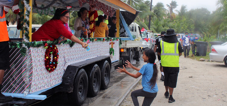 Christmas parade hits high note