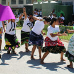 MIHS students get down with the beat to show their excitement during the school’s welcome party last week, the first big student activity since school resumed in October. Photo: Wilmer Joel.