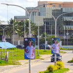Large photos of each of the 21 Miss Majol contestants now adorn light poles lining Amata Kabua Boulevard in Majuro, announcing the start of the second competition. The first was held in 2019, while further events were curtailed by Covid. Photo: Hilary Hosia.