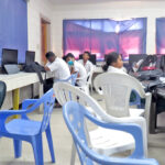 A classroom at Marshall Islands High School. Empty chairs tell the picture of the school’s “go home” policy for students who are late. Photo: Wilmer Joel.