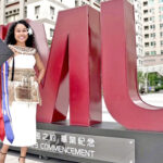 Billma Peter was in high spirits for her graduation in Taipei last week. Photo by: Chewy Lin.