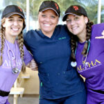 A team from Aloha Affordable Veterinary Services visited in February this year, from left: Nurse Stephanie Dobbs, Dr. Kelly Dowdall-Garberson and Nurse Kylie Hancock. The team is returning in August. Photo: Eve Burns.