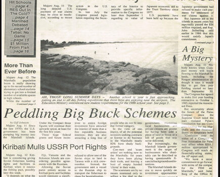 Youth train at Arno Atoll