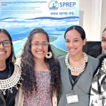 The RMI team at the Pacific Regional Loss and Damage Dialogue in Apia, Samoa recently, from left: Jollia Peter, Kathy Jetñil-Kijiner, Kirsten Maddison and Berlin Philippo